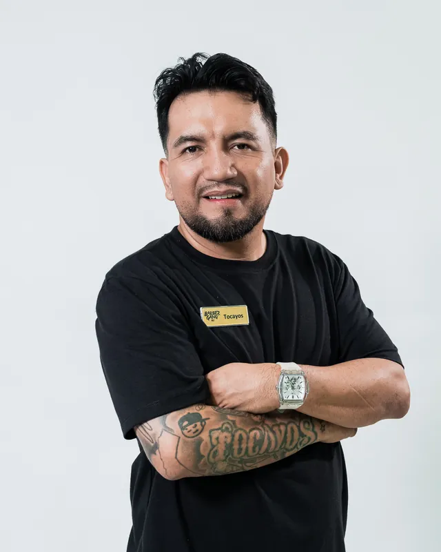 Rubén, del equipo de Barber Gang MX